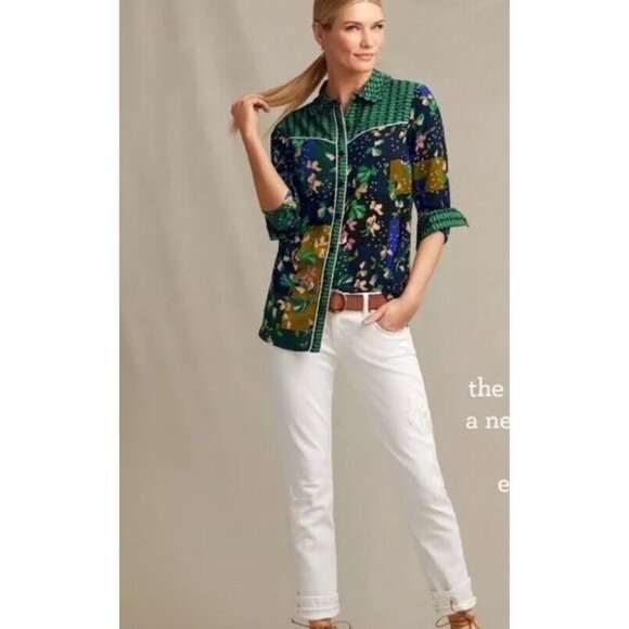 Lucky Brand Women's Woodstock Florals Boyfriend Tee – Relaxed Fit Cotton Casual T-Shirt